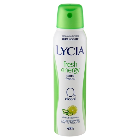 Lycia fresh energy aloe & bergamotto deo spray 150 ml